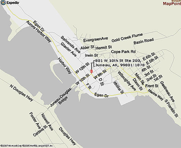 map of EED Juneau Location