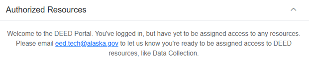 Portal No Access Message